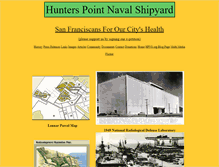 Tablet Screenshot of hunterspointnavalshipyard.com